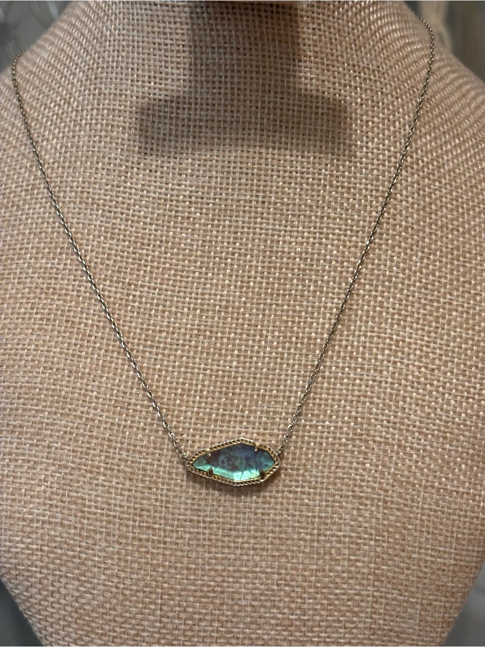 Gold-Trim  Pendant Necklace - Women Jewelry